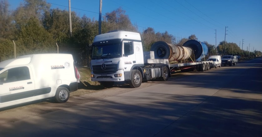 Operación de carga sobredimensionada